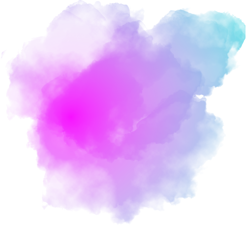 Abstract pink watercolor elements