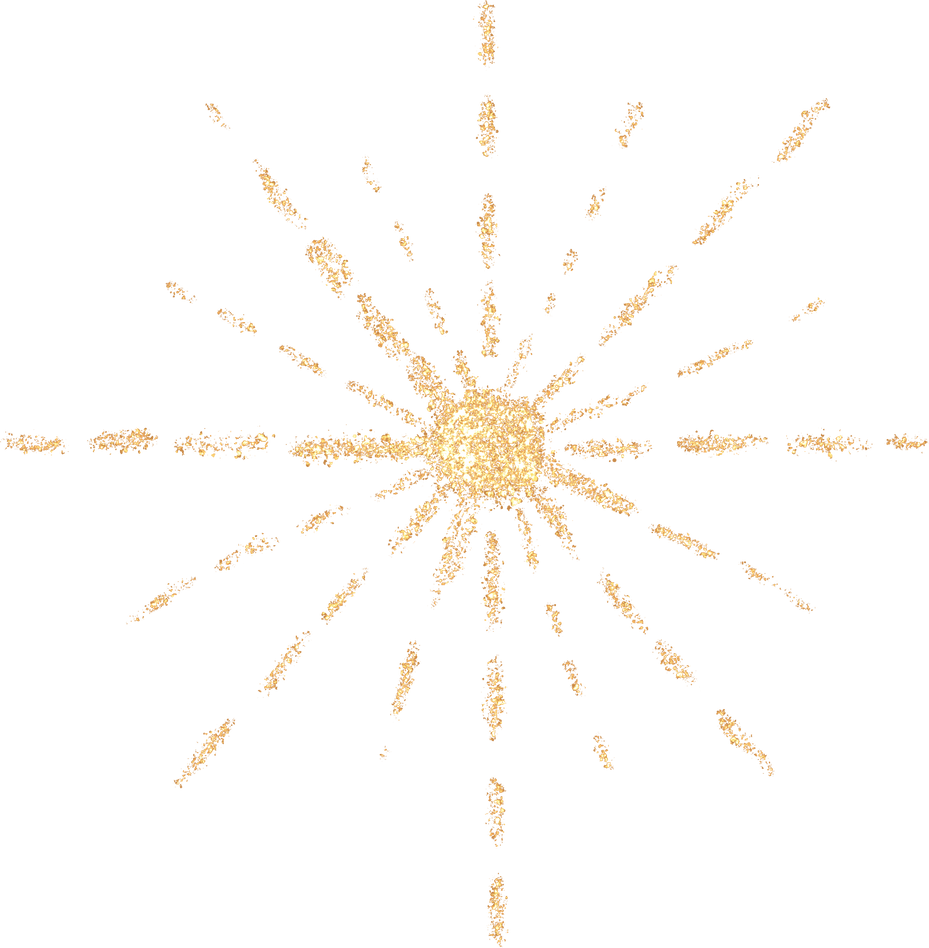 Gold Glitter Star